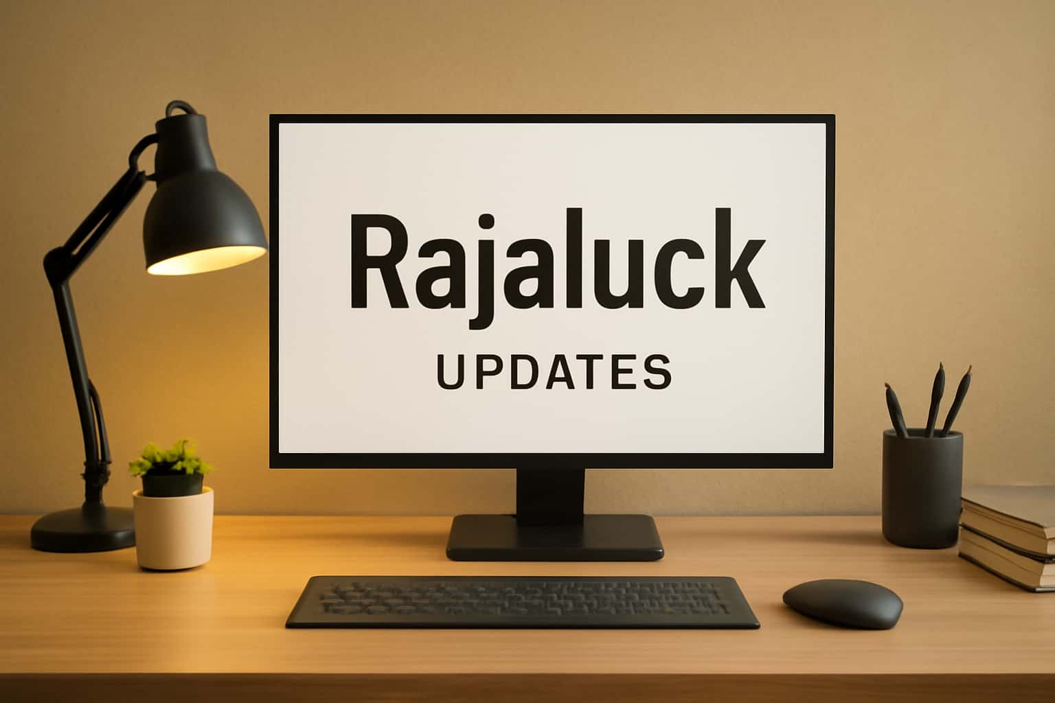 An informational graphic about Rajaluck Updates showcasing the app's features and updates.