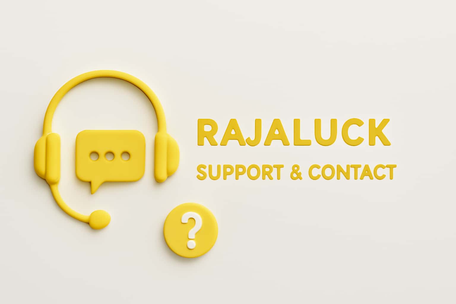 Rajaluck Support & Contact Interface