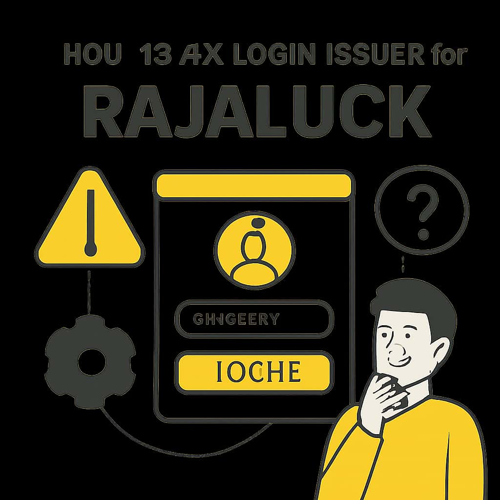 Diagram explaining login issue resolution for Rajaluck