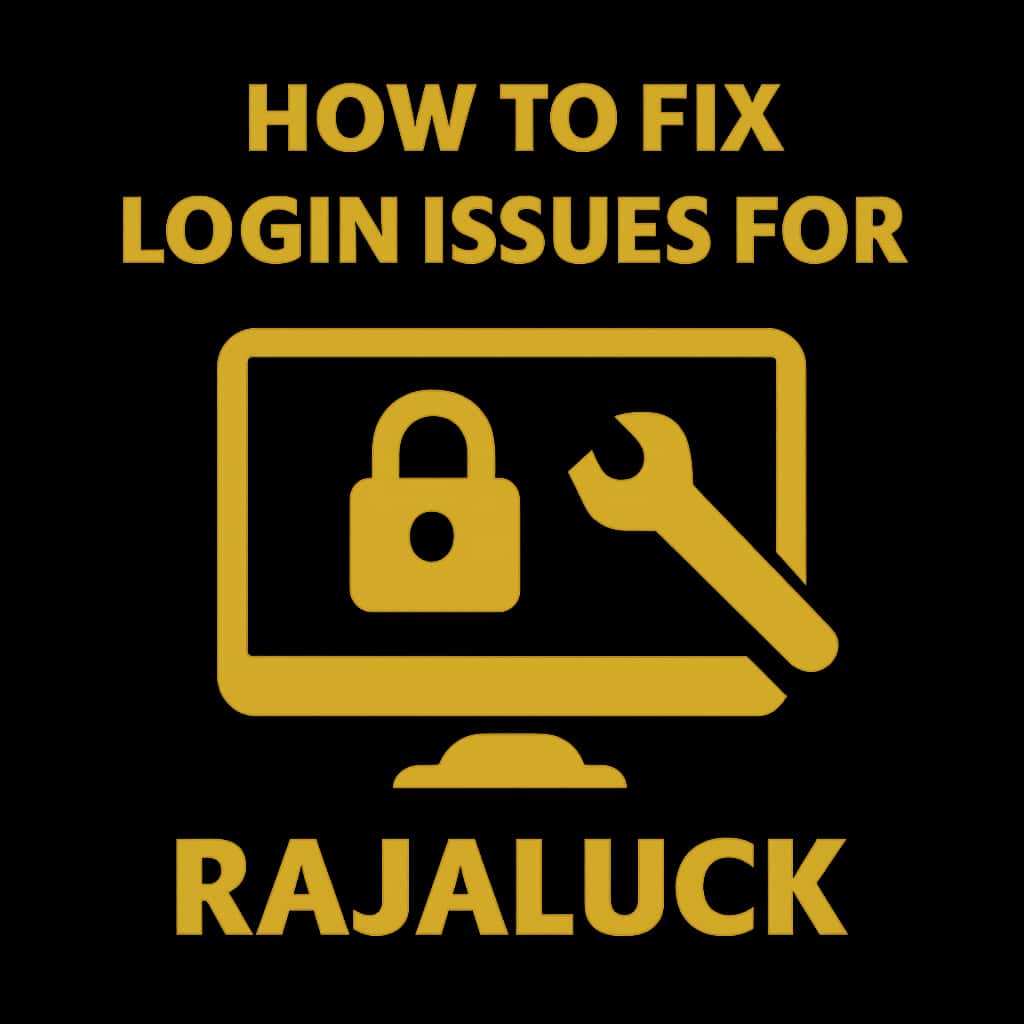 Guide image for fixing login issues in Rajaluck