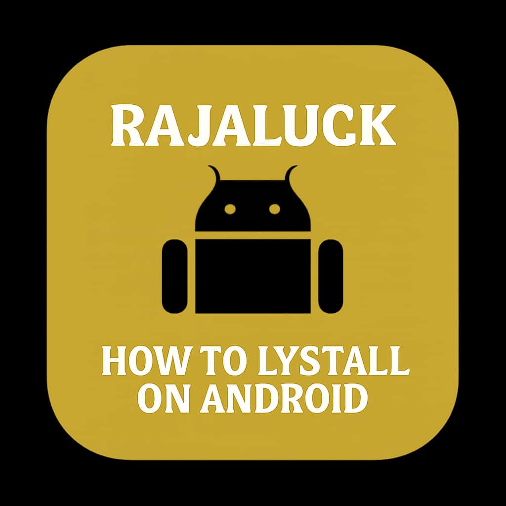 An icon representing the Rajaluck installation guide for Android devices.