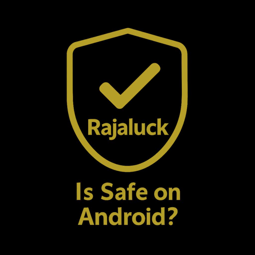 A badge representing the safety of the Rajaluck app for Android.