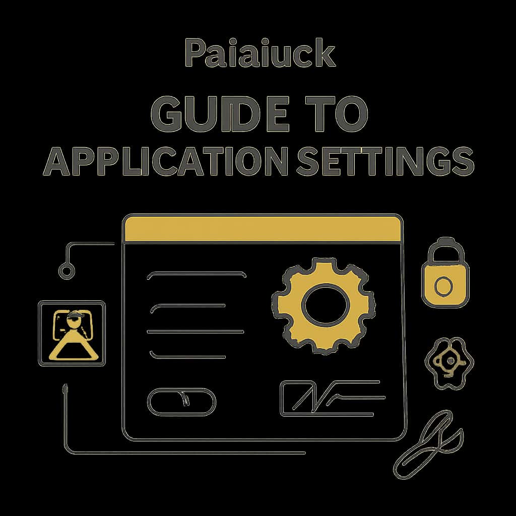 Illustration depicting Rajaluck Application Settings details.