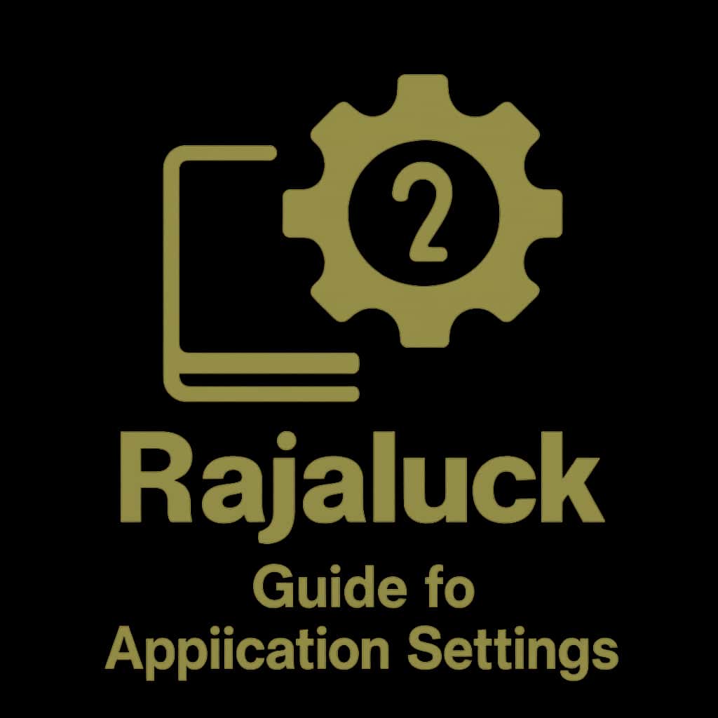 Icon representing Rajaluck Application Settings guide.