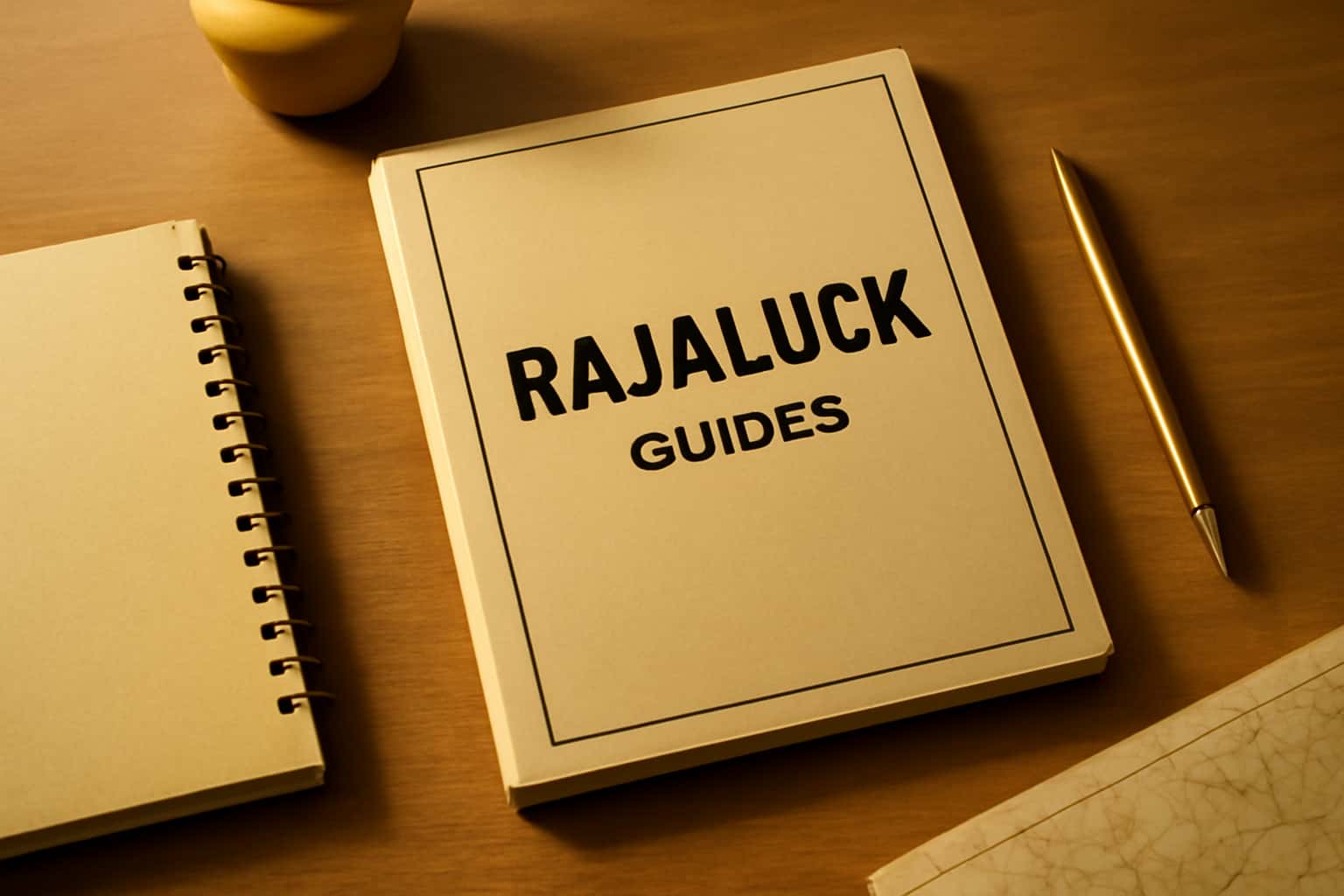 An informative visual representation of Rajaluck Guides highlighting the essential features and services.