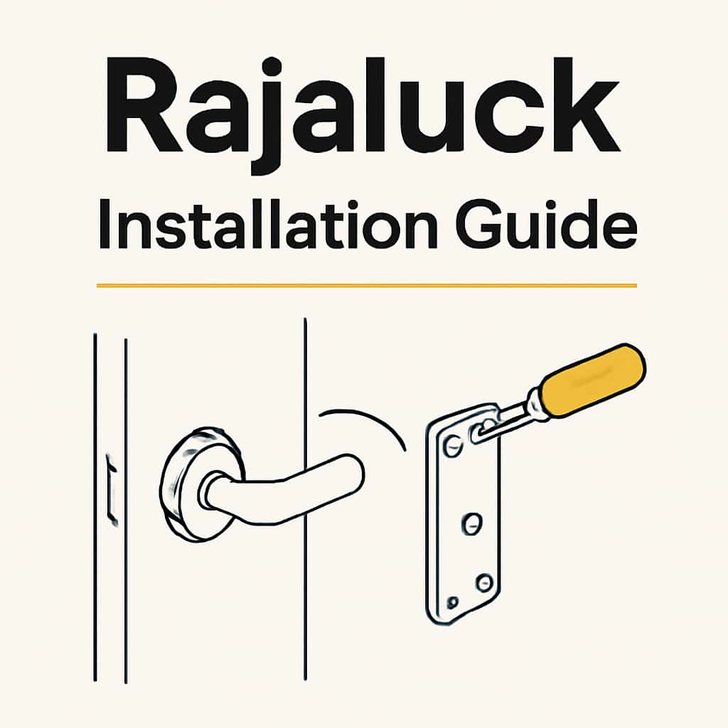 An educational diagram related to installation steps for Rajaluck.