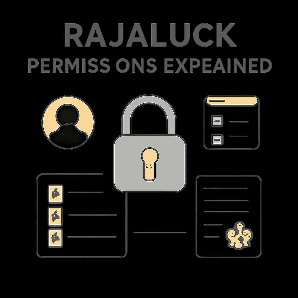 A diagram illustrating the permissions required for Rajaluck.